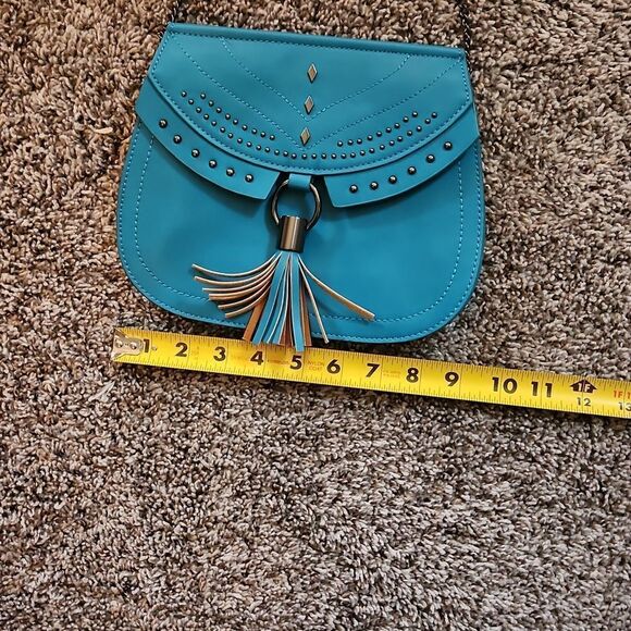Danielle Nicole's Blue Studded Shoulder Bag - Picture 10 of 10